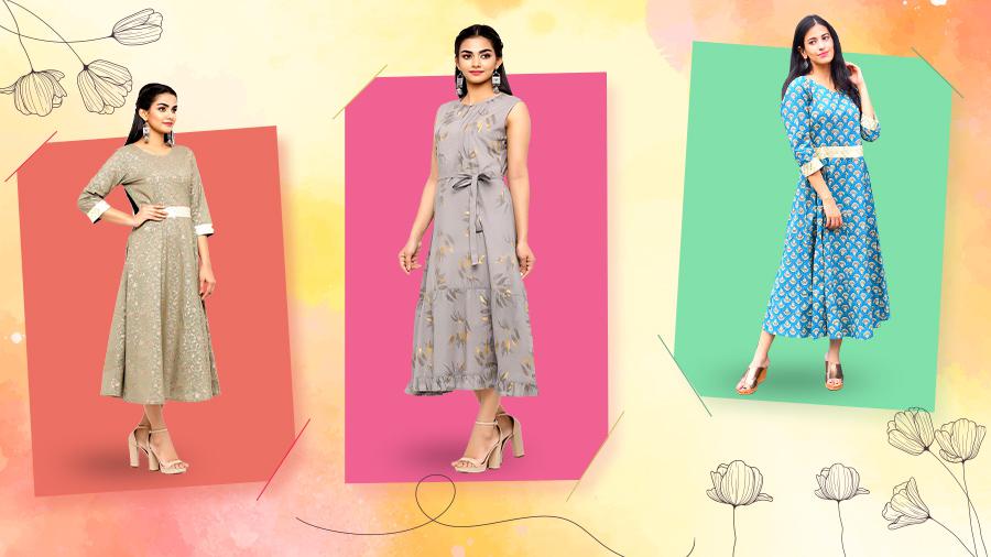 Kurti designs with jeggings - Flaunt your kurti designs with best