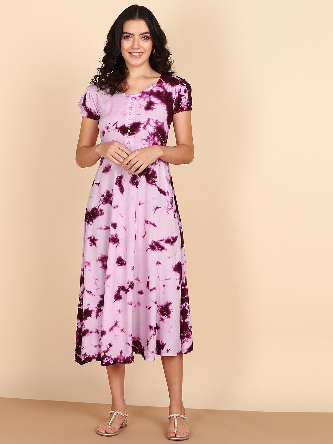 anarkali midi dress Buy GULAB CHAND TRENDS Pink Cotton Hand Block Printed Ethnic Anarkali Midi Dress Online