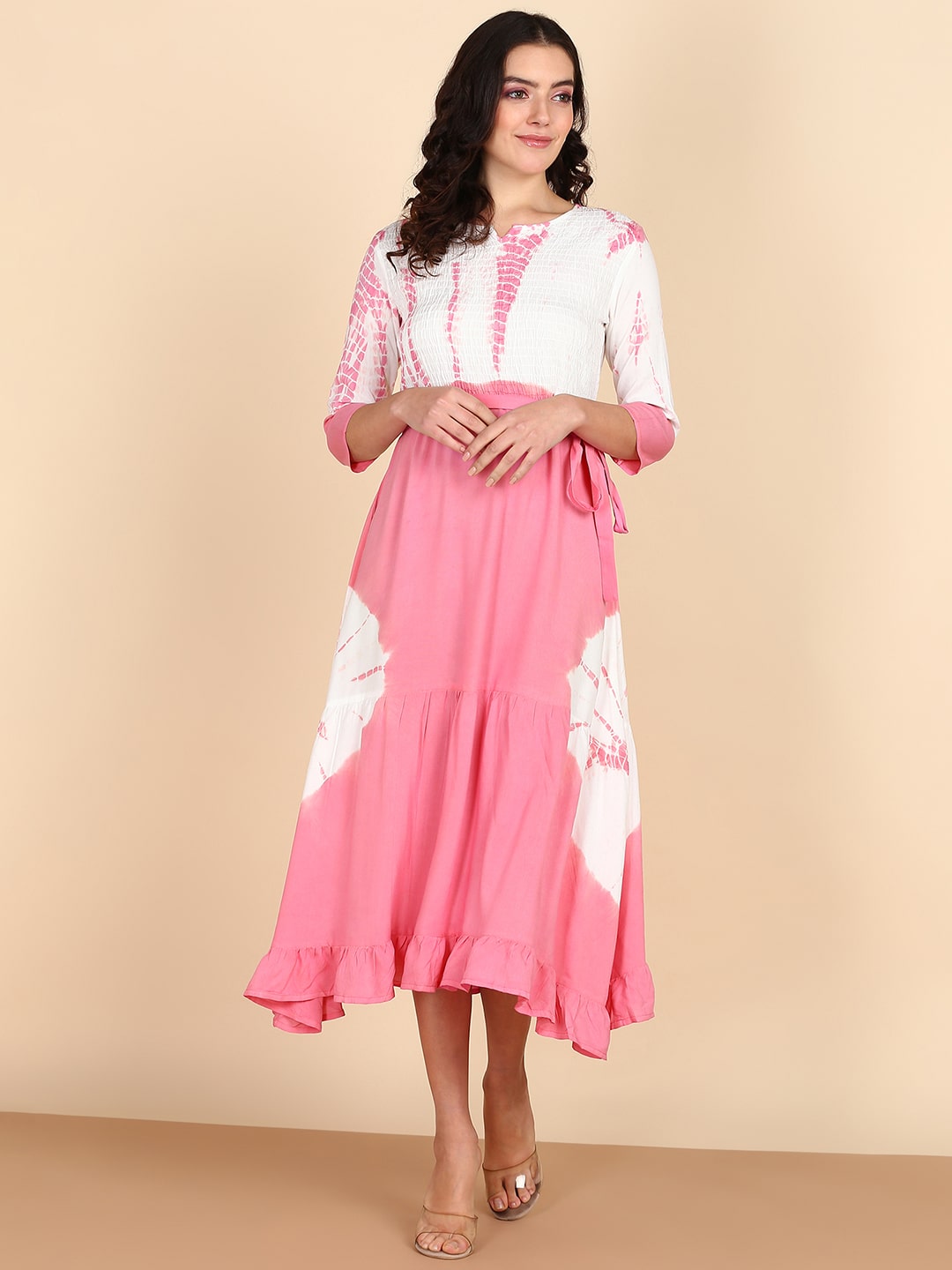 Women Rayon Staple  Bobbin Dress