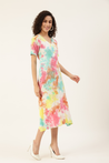 Rayon Tie & dyed Dress for women 