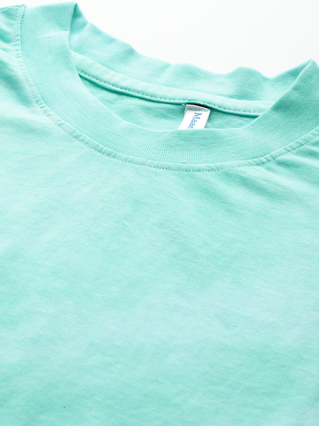 Cotton Tie Dye Light Green Oversize T-shirts