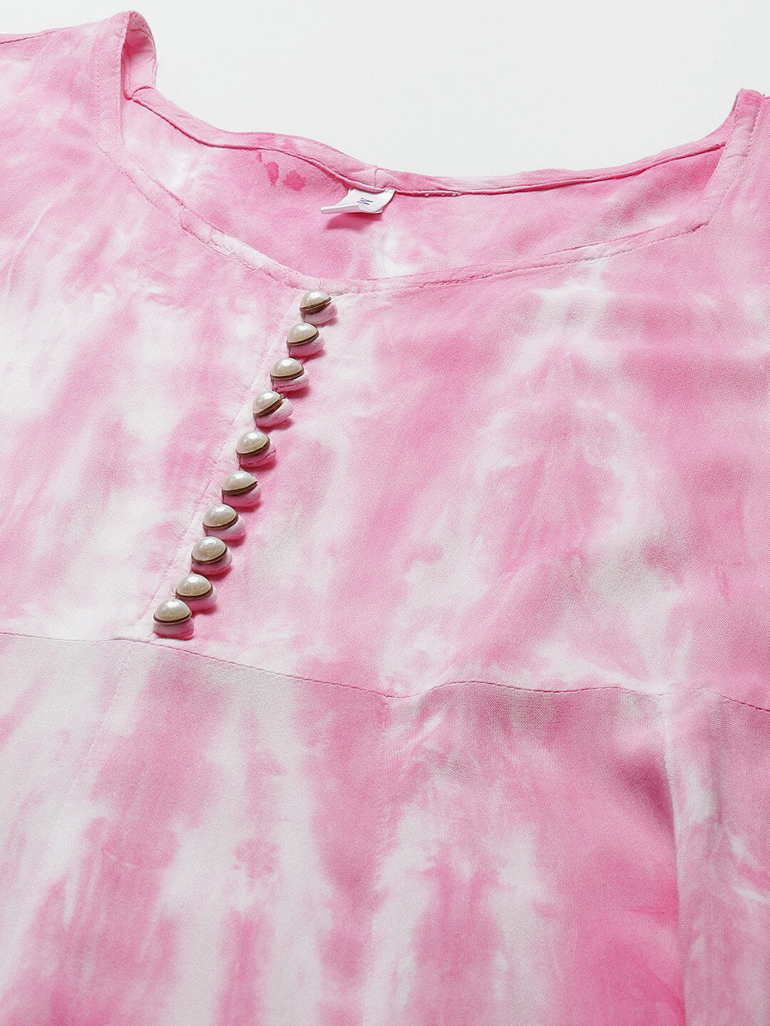 pink and white tie dye dress Women Pink & White Tie Dye Fit and Flare Dress – Maaesa Clothing