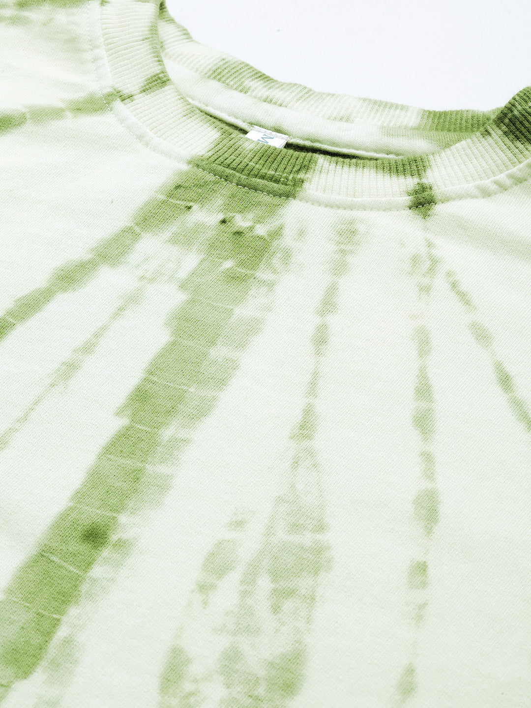 White Green lighting Tie Dye Sweatshirt With Joggers