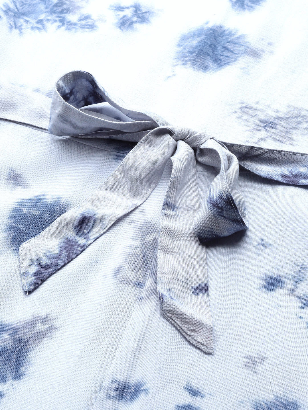 Rayon Blue Tie Dye Jumpsuit