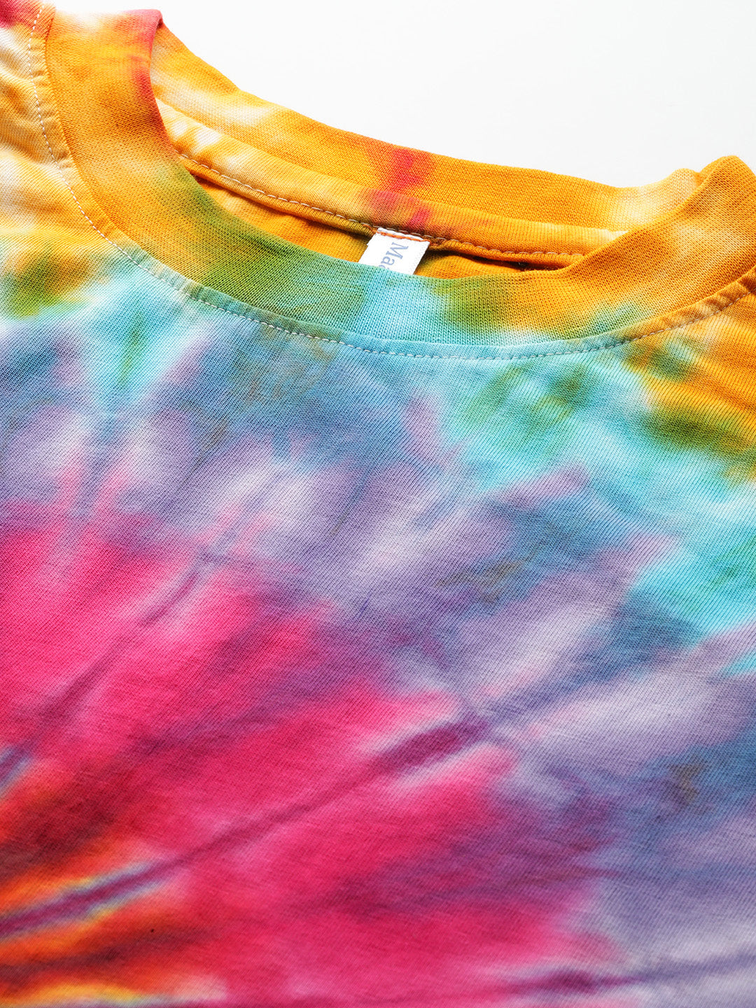 Cotton Spiral Tie Dye Multicolor Oversize T-shirts