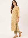 Cotton Printed 3 piece suit for women 